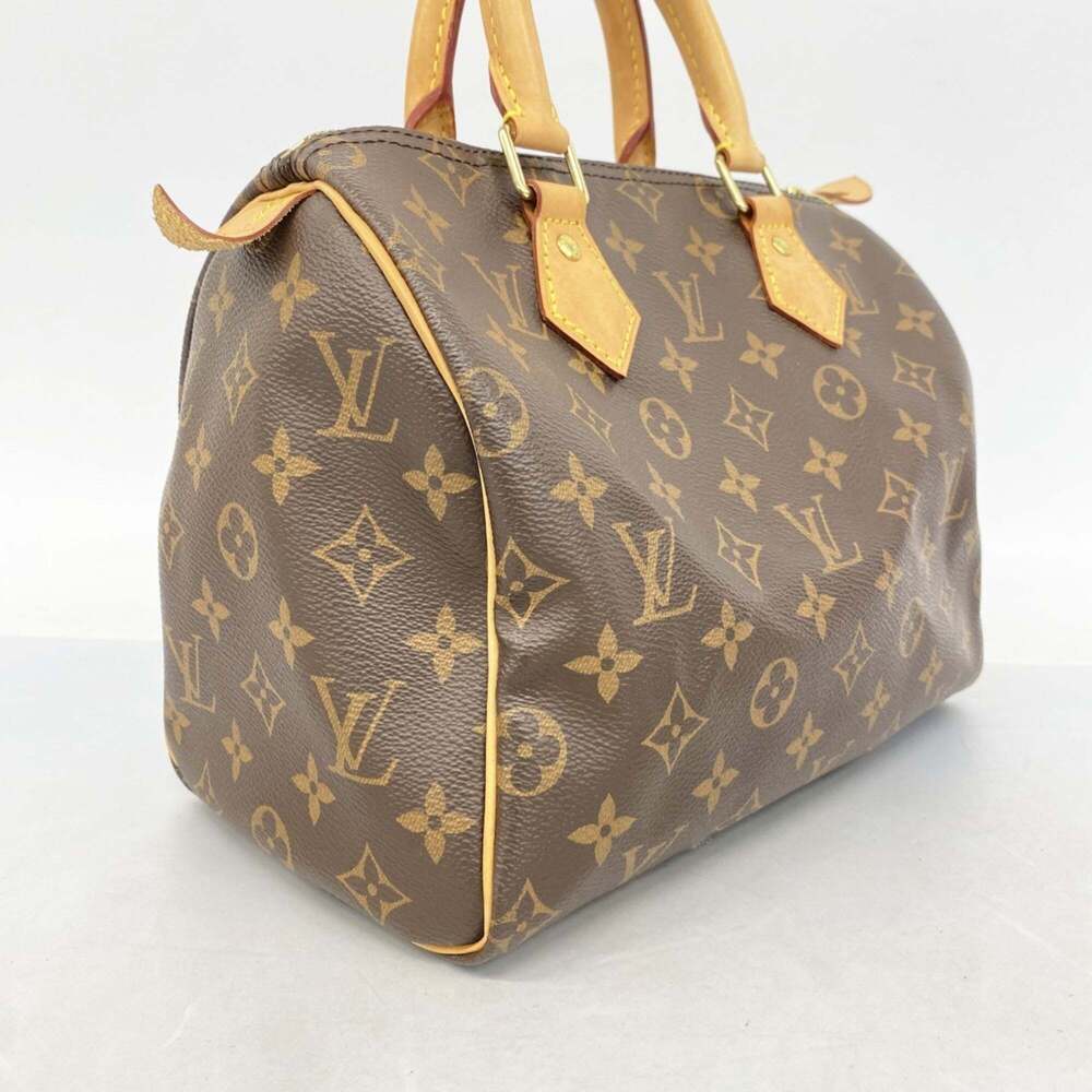 LOUIS VUITTON Authentic Brown Monogram Speedy 25 Bag - Picture 2 of 11